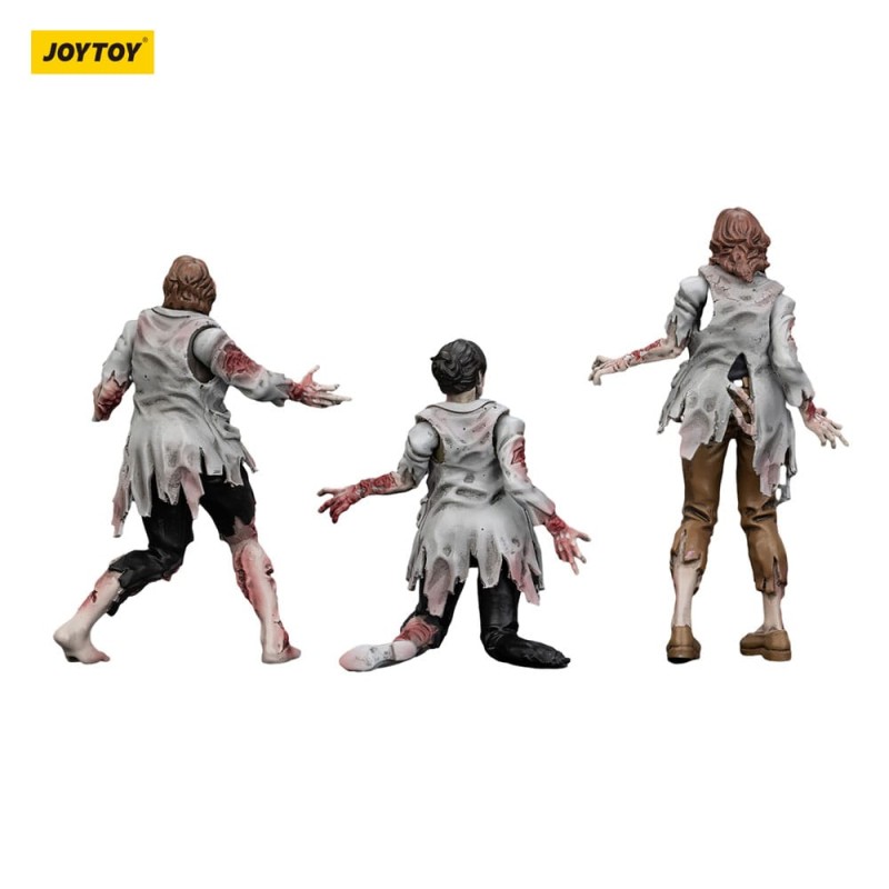 Zombie pack 3 figurines Dark Source Scientists (Female) 8 cm | 6927054401611