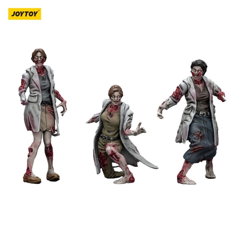 Zombie pack 3 figurines Dark Source Medics 8 cm | 6927054401628