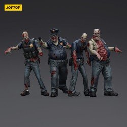 Zombie pack 4 figurines Dark Source Police (Male) 8 cm | 6927054401635