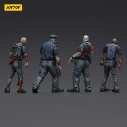 Zombie pack 4 figurines Dark Source Police (Male) 8 cm | 6927054401635