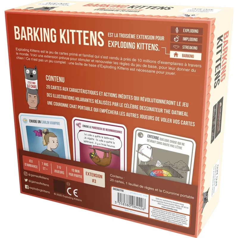 Exploding Kittens : Blaffende kittens
Uitgever: Exploding Kittens
Engelse versie