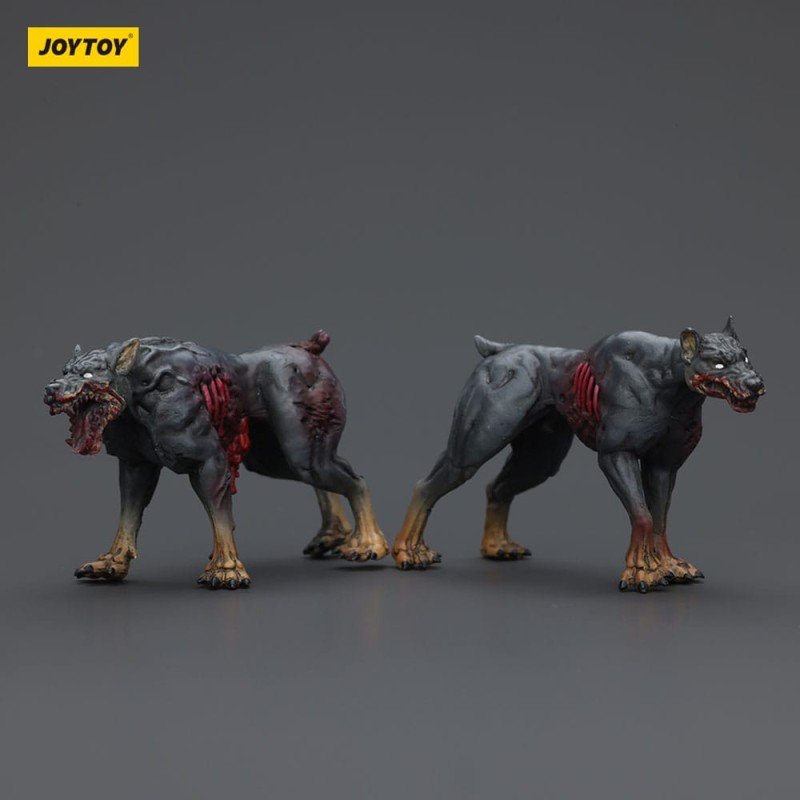 Zombie pack 2 figurines Dark Source Police Dogs 8 cm | 6927054401642