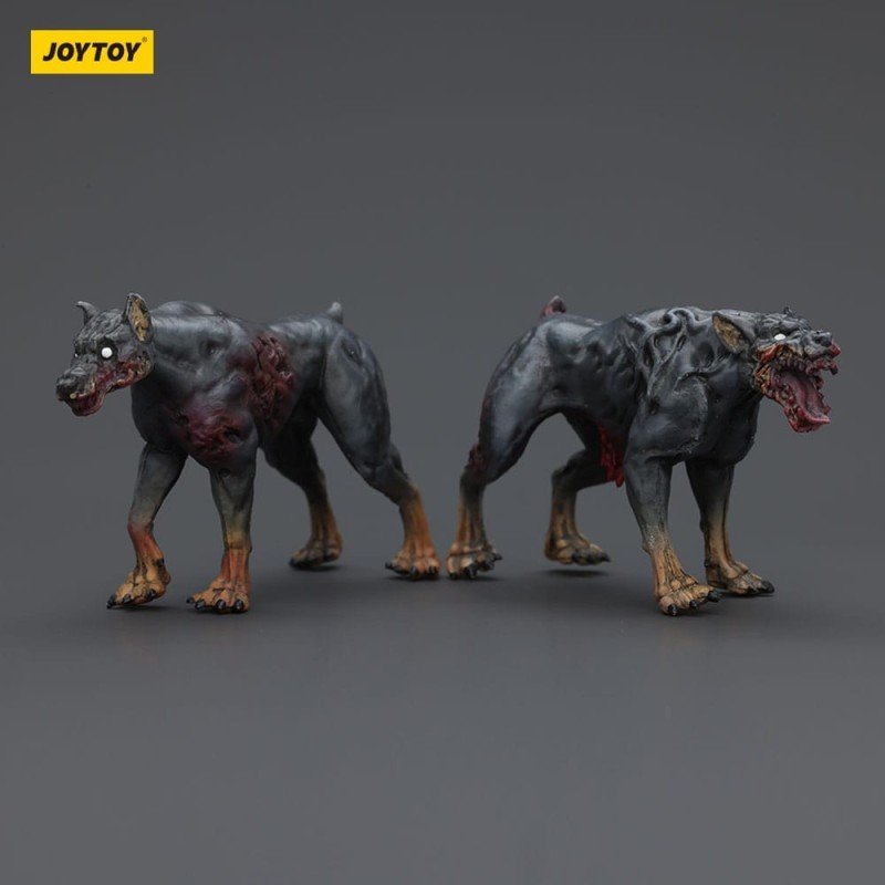 Zombie pack 2 figurines Dark Source Police Dogs 8 cm | 6927054401642