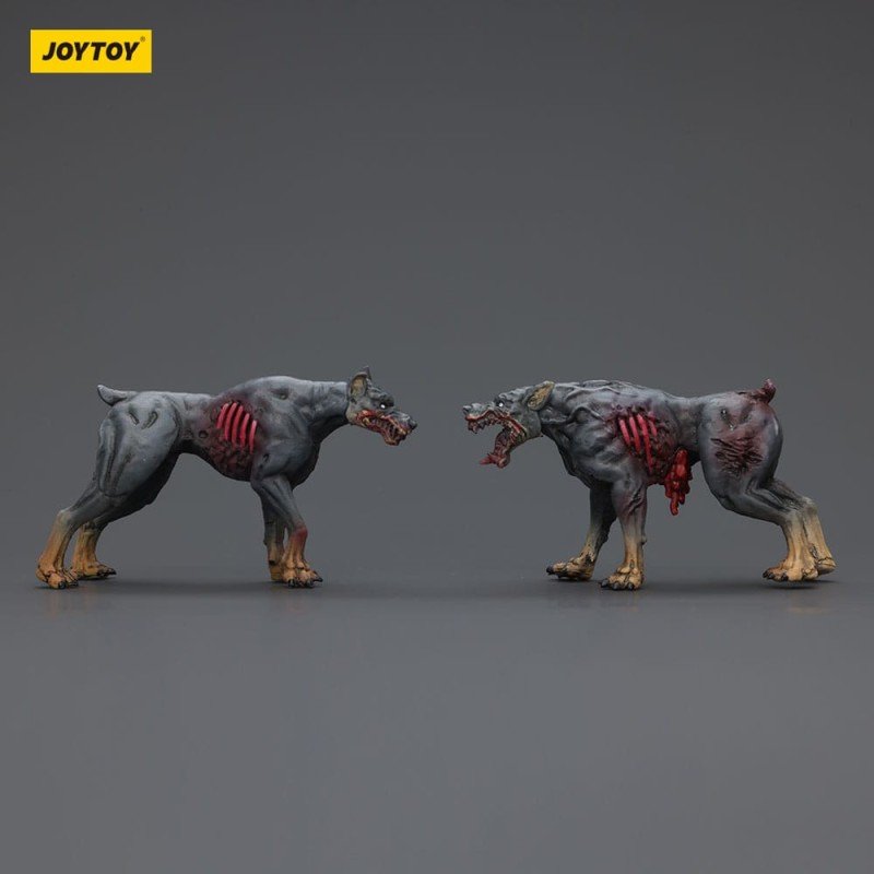Zombie pack 2 figurines Dark Source Police Dogs 8 cm | 6927054401642