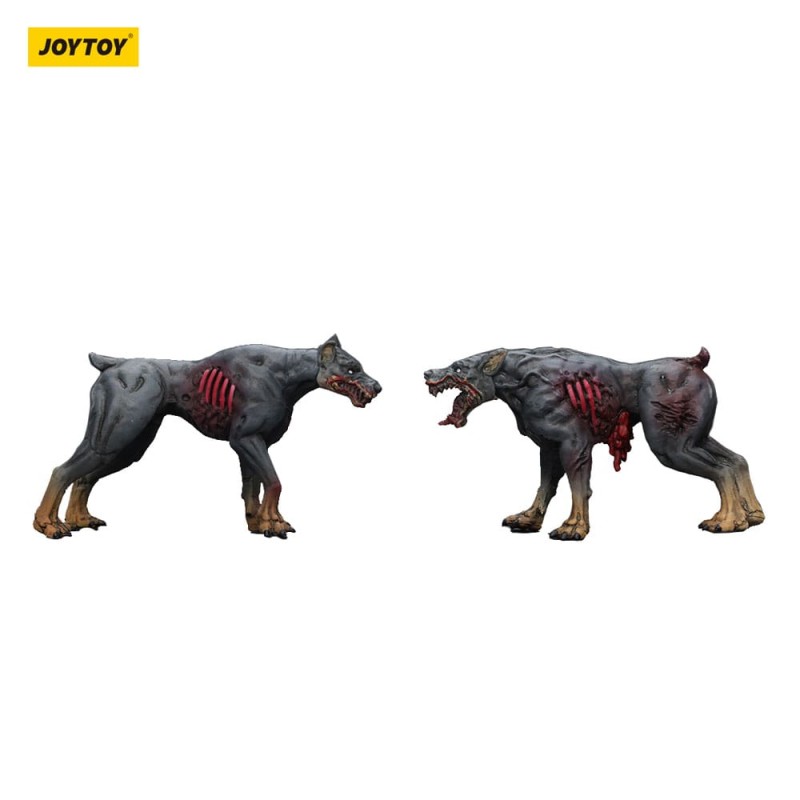 Zombie pack 2 figurines Dark Source Police Dogs 8 cm | 6927054401642