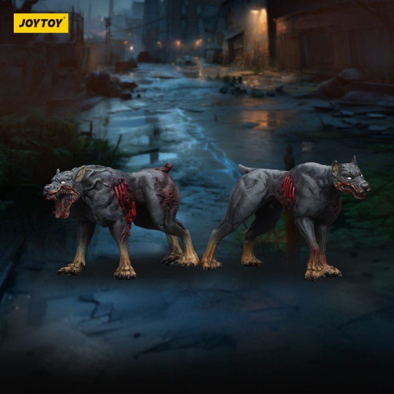 Zombie pack 2 figurines Dark Source Police Dogs 8 cm | 6927054401642