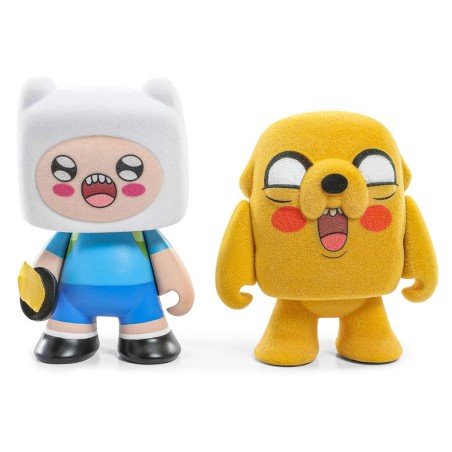 Adventure Time pack 2 mini figurines Finn & Jake Flocked 7 cm | 0883975194000