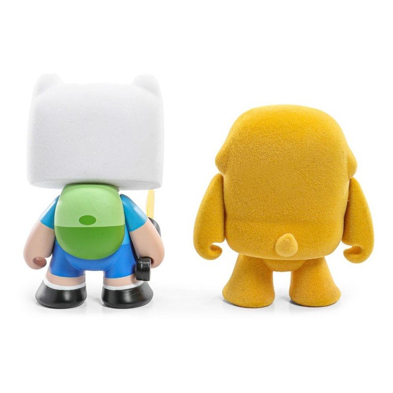 Adventure Time pack 2 mini figurines Finn & Jake Flocked 7 cm | 0883975194000