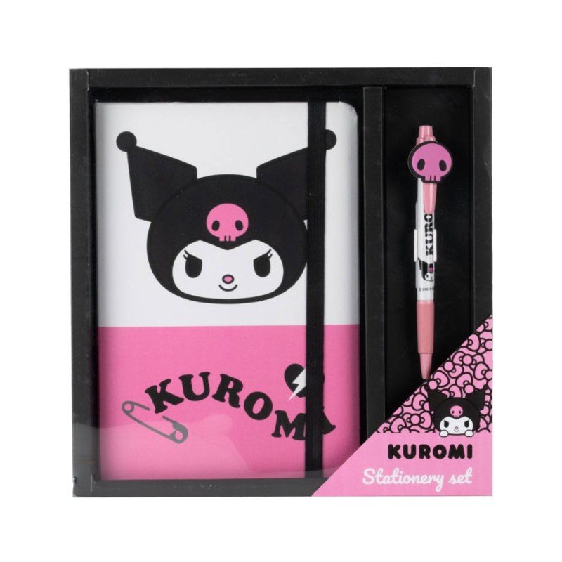 Sanrio Notebook with Pen Gift Set Kuromi | 8445484575453