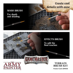 The Army Painter - Pinceaux - Gamemaster: Terrain Brush Kit