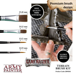 The Army Painter - Brushes - Gamemaster: Terrain Brush Kit