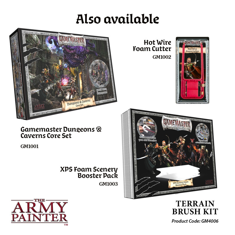 The Army Painter - Brushes - Gamemaster: Terrain Brush Kit