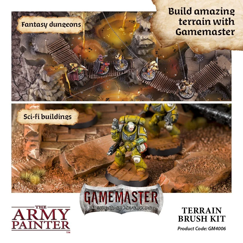 The Army Painter - Pinceaux - Gamemaster: Terrain Brush Kit | 5713799400696