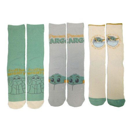 Star Wars The Mandalorian pack 3 chaussettes Grogu S-M | 5056688584665