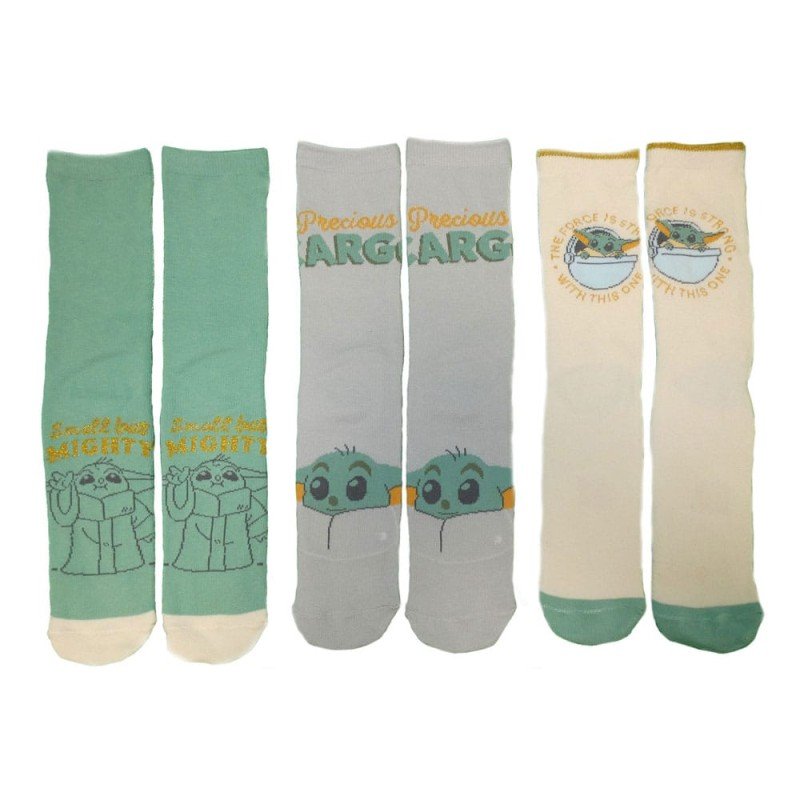 Star Wars The Mandalorian pack 3 chaussettes Grogu S-M | 5056688584665