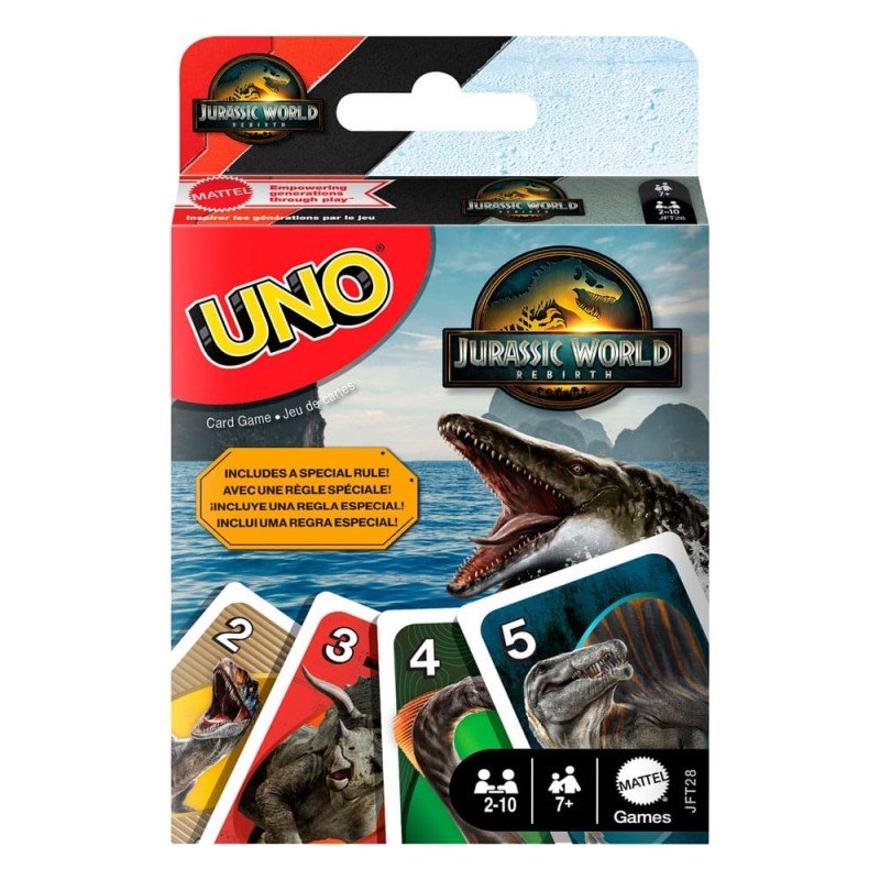 Jurassic World : Renaissance UNO jeux de cartes | 0194735304905