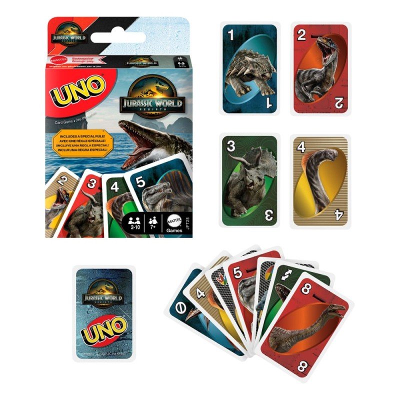 Jurassic World : Renaissance UNO jeux de cartes | 0194735304905
