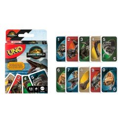 Jurassic World : Renaissance UNO jeux de cartes | 0194735304905