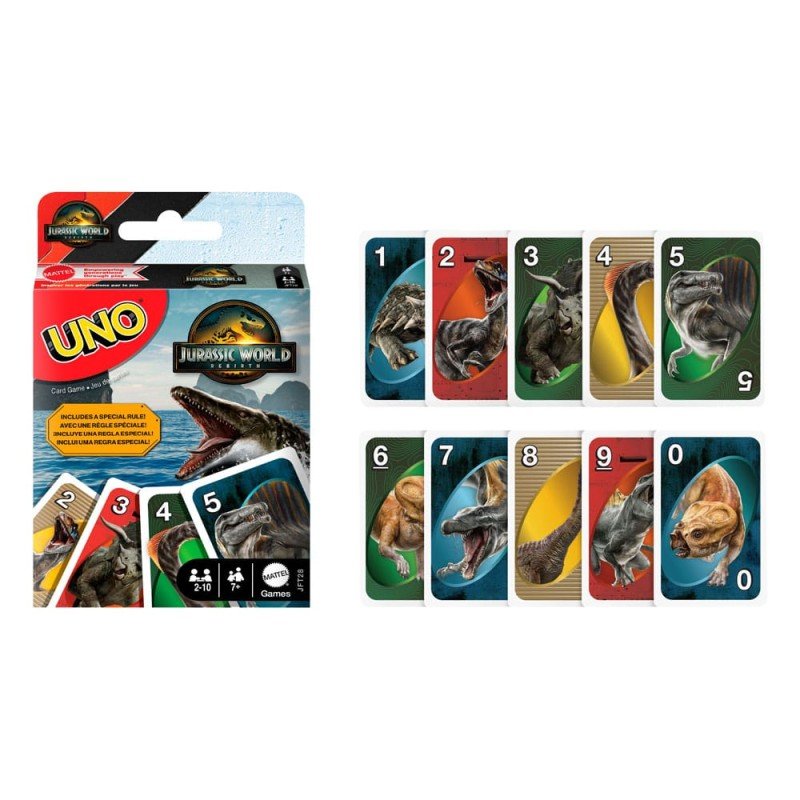Jurassic World : Renaissance UNO jeux de cartes | 0194735304905