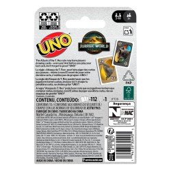 Jurassic World : Renaissance UNO jeux de cartes | 0194735304905