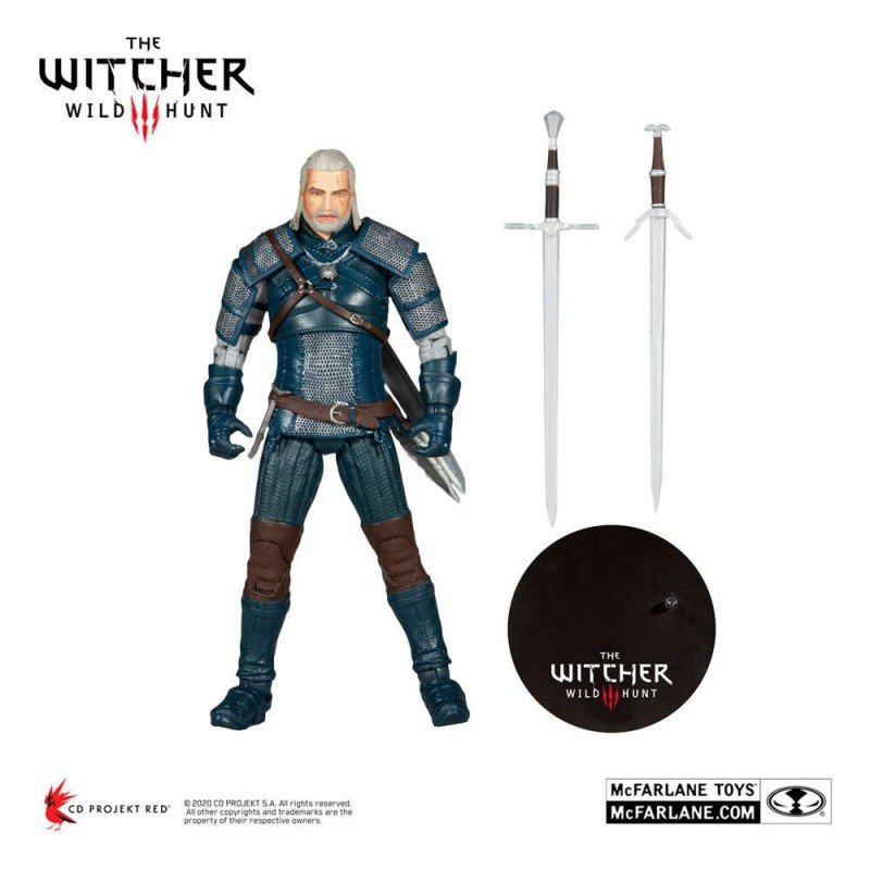 The Witcher figurine Geralt of Rivia (Viper Armor: Teal Dye) 18 cm | 0787926134087