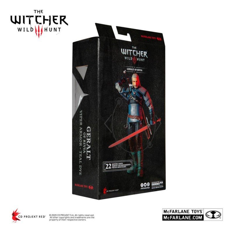 The Witcher figurine Geralt of Rivia (Viper Armor: Teal Dye) 18 cm | 0787926134087