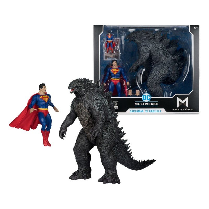 DC Justice League Monsterverse DC Multiverse pack de 2 figurines Superman Vs. Godzilla 30 cm | 0787926138610