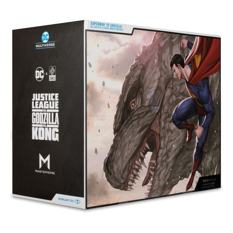 DC Justice League Monsterverse DC Multiverse pack de 2 figurines Superman Vs. Godzilla 30 cm | 0787926138610