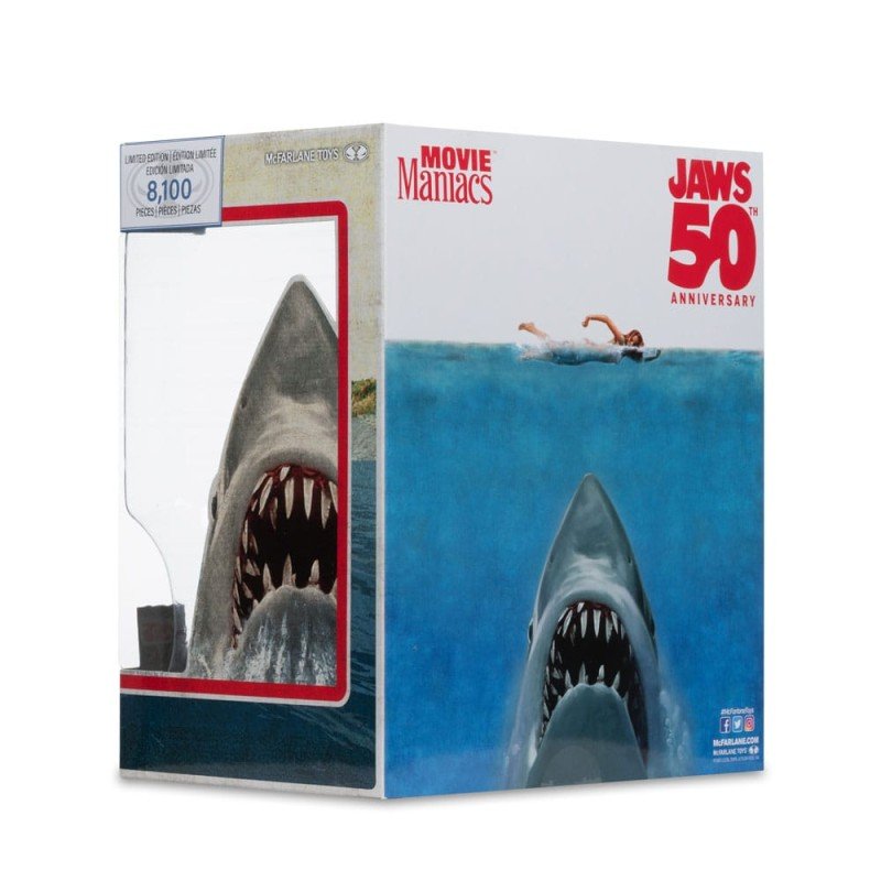 Les Dents de la mer statuette PVC Movie Maniacs Jaws (50th Anniversary) 16 cm | 0787926140835