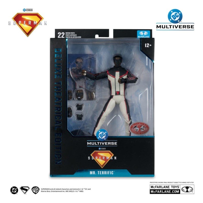 Superman (2025) DC Multiverse figurine Deluxe Theatrical Edition Mr. Terrific (Red Platinum Edition) 18 cm | 0787926174519