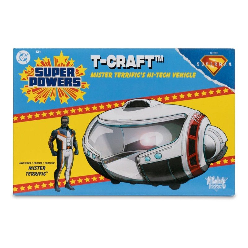 Superman (2025) DC Direct Super Powers Action Figure with Vehicle Mr. Terrific & T-Craft | 0787926174922