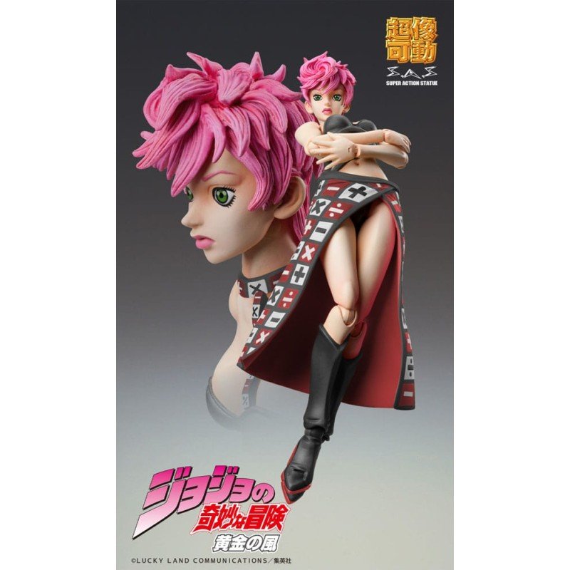 JoJo's Bizarre Adventure Part 5 Super Action Action Figure Chozokado Trish Una Black Ver. 15 cm | 4570188463998
