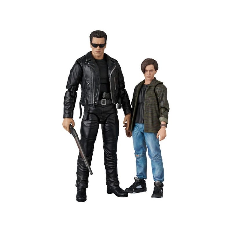 Terminator 2 figurine MAFEX T-800 (T2 Ver.) & John Connor 16 cm | 4530956472805