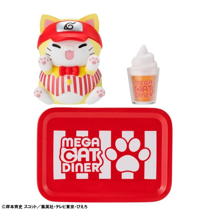 Naruto Shippuden Mega Cat Project Nyaruto! assortiment trading figures Mega Cat Diner 3 cm (6) | 4535123843570