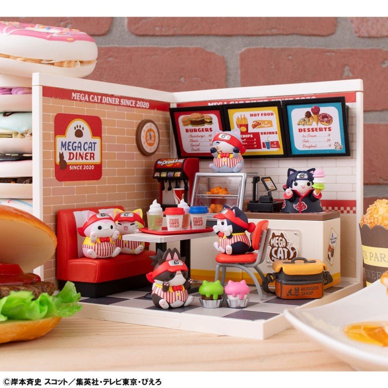 Naruto Shippuden Mega Cat Project Nyaruto! assortiment trading figures Mega Cat Diner 3 cm (6) | 4535123843570