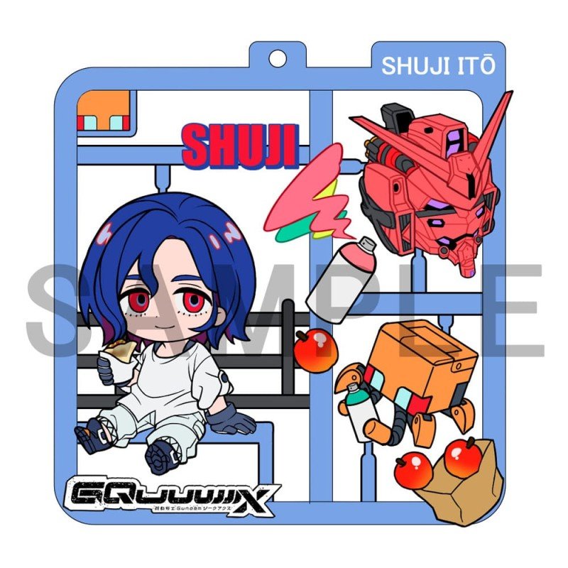 Mobile Suit Gundam GQuuuuuuX assortiment charms Plat Collection (4) | 4535123844669