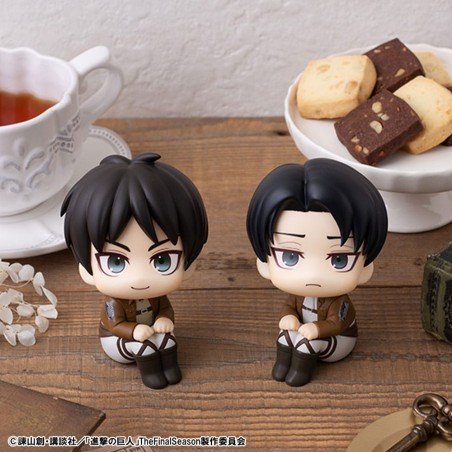 Attack on Titan Look Up PVC Statue Eren Jaeger & Levi Set (with gift) 11 cm | 4535123845079