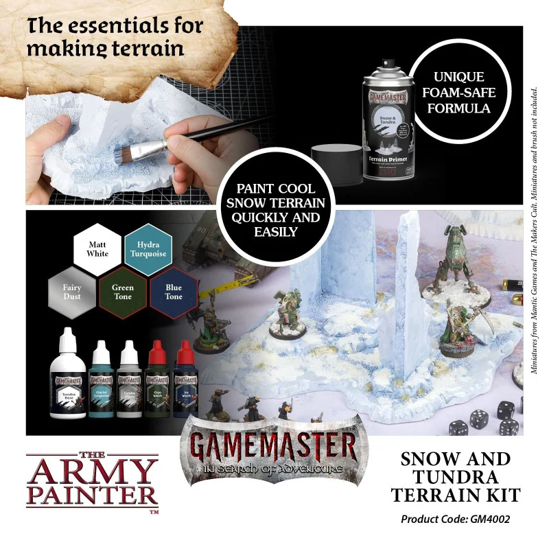 The Army Painter - Accessory - GameMaster: Snow & Tundra Terrain Kit | 5713799400290