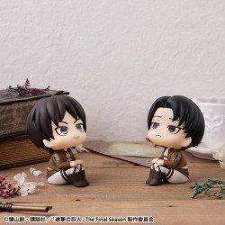 Attack on Titan Look Up PVC Statue Eren Jaeger & Levi Set (with gift) 11 cm | 4535123845079