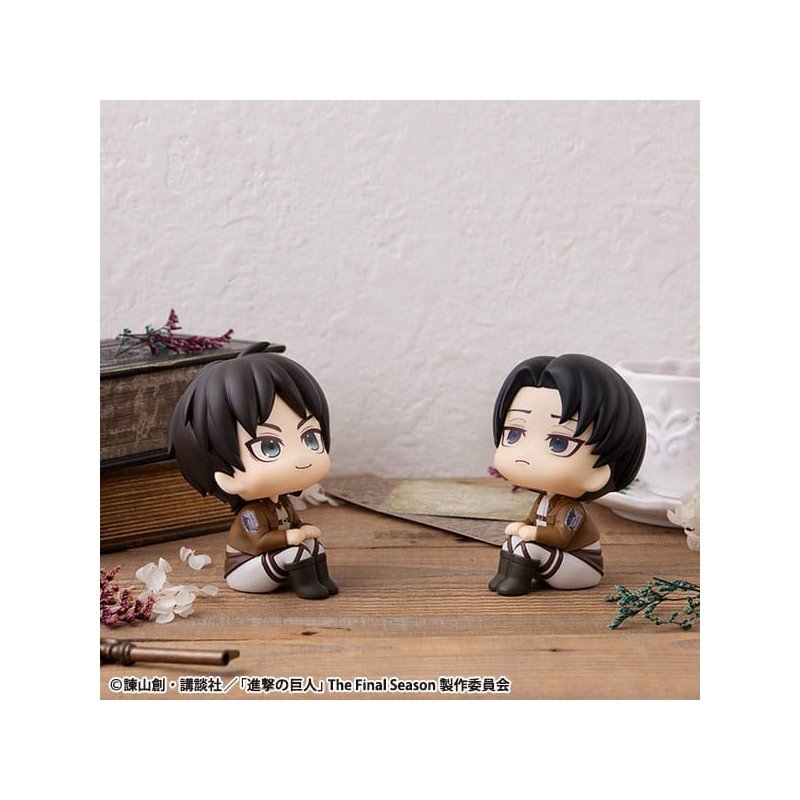 Attack on Titan Look Up PVC Statue Eren Jaeger & Levi Set (with gift) 11 cm | 4535123845079