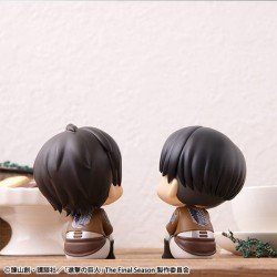 Attack on Titan Look Up PVC Statue Eren Jaeger & Levi Set (with gift) 11 cm | 4535123845079