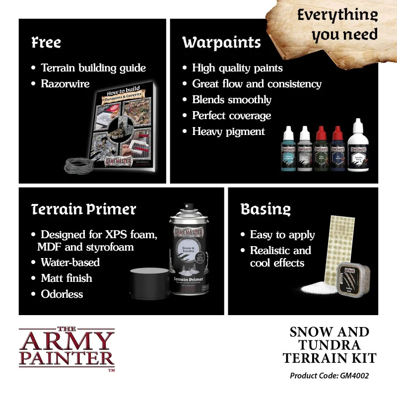 The Army Painter - Accessoire - GameMaster: Sneeuw & Toendra Terrein Kit | 5713799400290