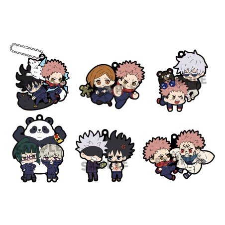 Jujutsu Kaisen assortiment charms caoutchouc 6 cm Buddy Collection (6) | 4535123845307