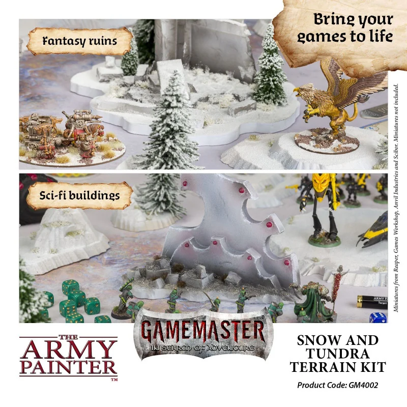 The Army Painter - Accessory - GameMaster: Snow & Tundra Terrain Kit | 5713799400290