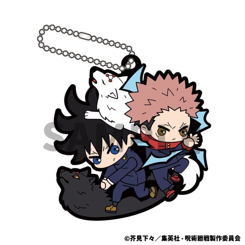 Jujutsu Kaisen assortiment charms caoutchouc 6 cm Buddy Collection (6) | 4535123845307