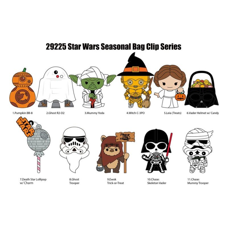 Star Wars présentoir porte-clés sac à dos 3D Halloween (24) | 0077764292255