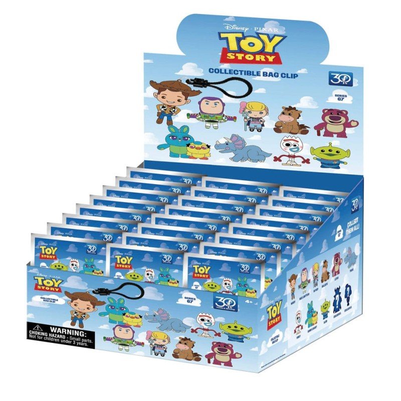 Toy Story présentoir porte-clés sac à dos 3D 30th Anniversary seriés 67 (24) | 0077764296758