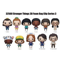 Stranger Things 3D PVC Bag Clips Series 3 Display (24) | 0077764325601
