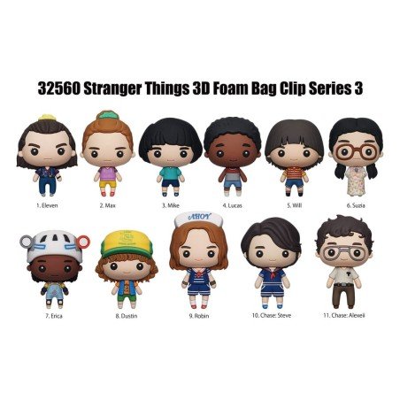 Stranger Things présentoir porte-clés sac à dos 3D seriés 3 (24) | 0077764325601