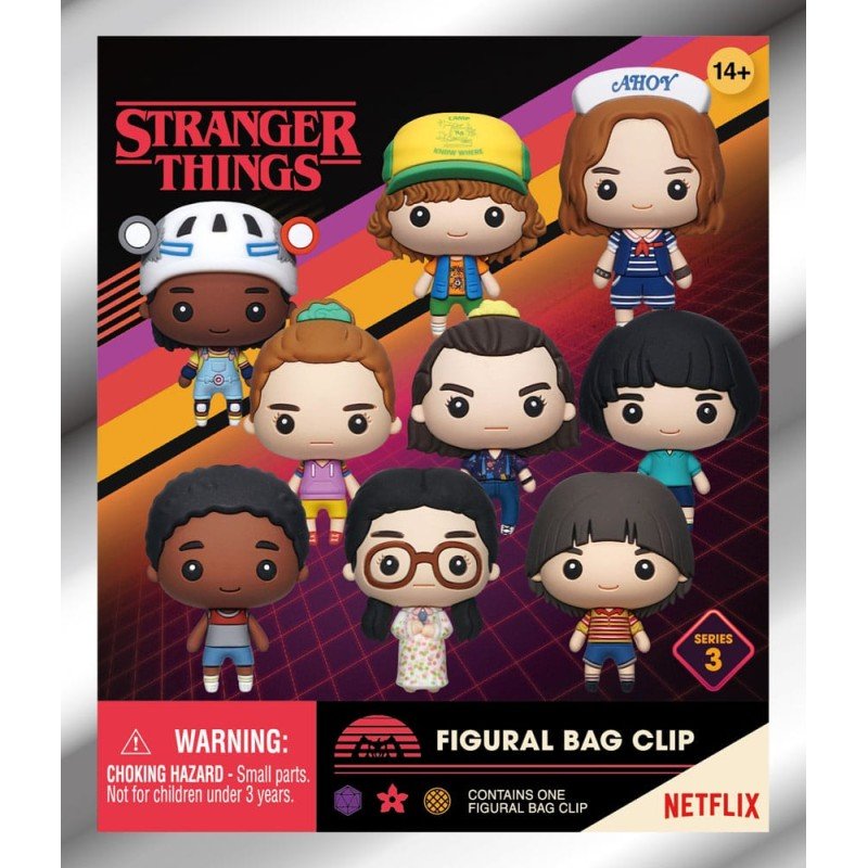 Stranger Things présentoir porte-clés sac à dos 3D seriés 3 (24) | 0077764325601